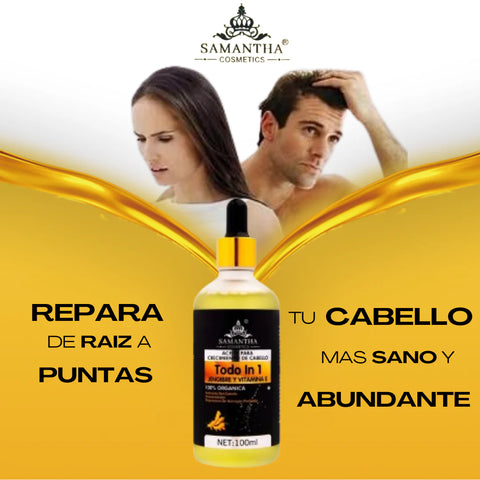 Image of ACEITE TODO EN UNO ANTICAIDA Y CRECIMIENTO DE CABELLO SAMANTHA®